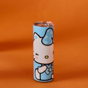 Hello Kitty Monochrome Stainless Steel Tumbler 700ml - Blue