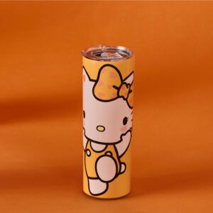 Hello Kitty Monochrome Stainless Steel Tumbler 700ml - Orange