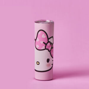 Hello Kitty Monochrome Stainless Steel Tumbler 700ml - Pink
