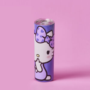Hello Kitty Monochrome Stainless Steel Tumbler 700ml - Purple