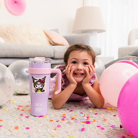 Hello Kitty 50th Anniversary Stainless Steel Tumbler Kuromi 1.2L image