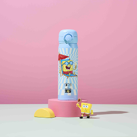 SpongeBob Flip Cap Stainless Steel Tumbler 480ml image