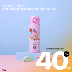Patrick Flip Cap Stainless Steel Tumbler 480ml