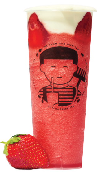 hero section milk tea strawberry image