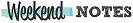 weeked notes logo